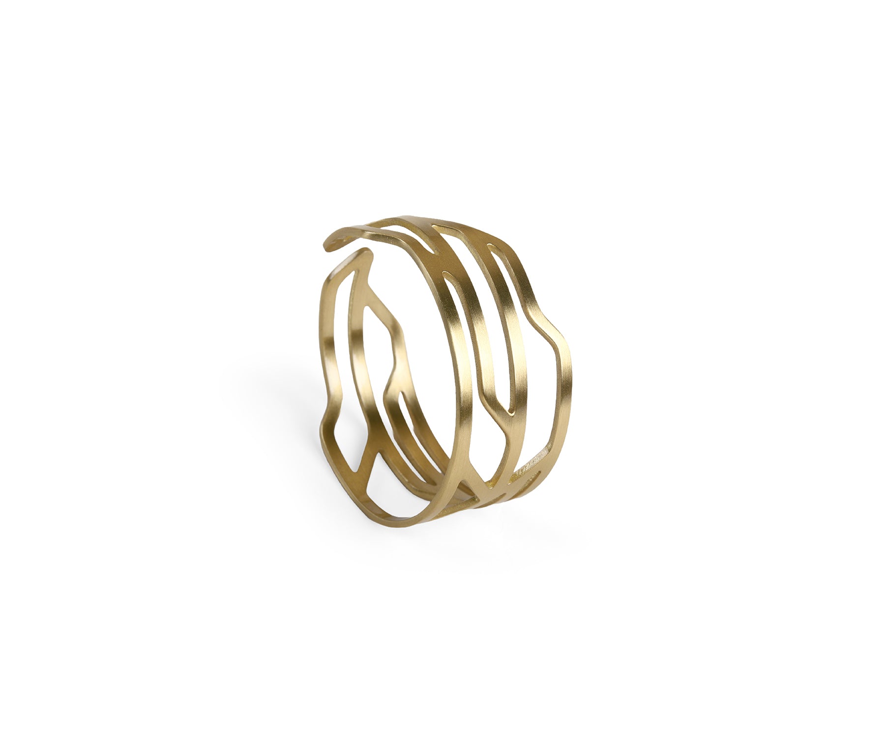 Era Manifold Wrist Cuff Matte Brass