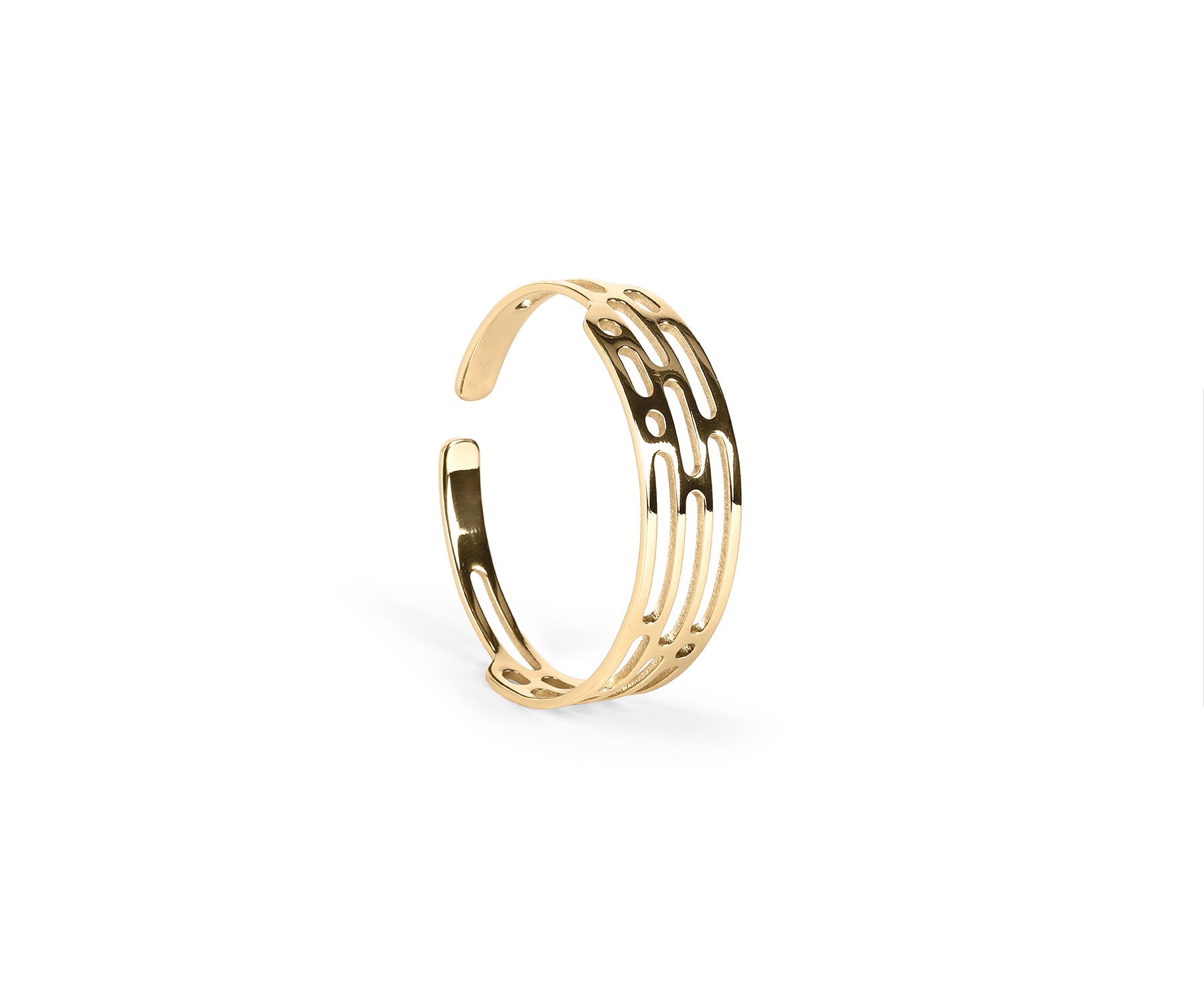 Mito Meld Wrist Cuff Polished Brass