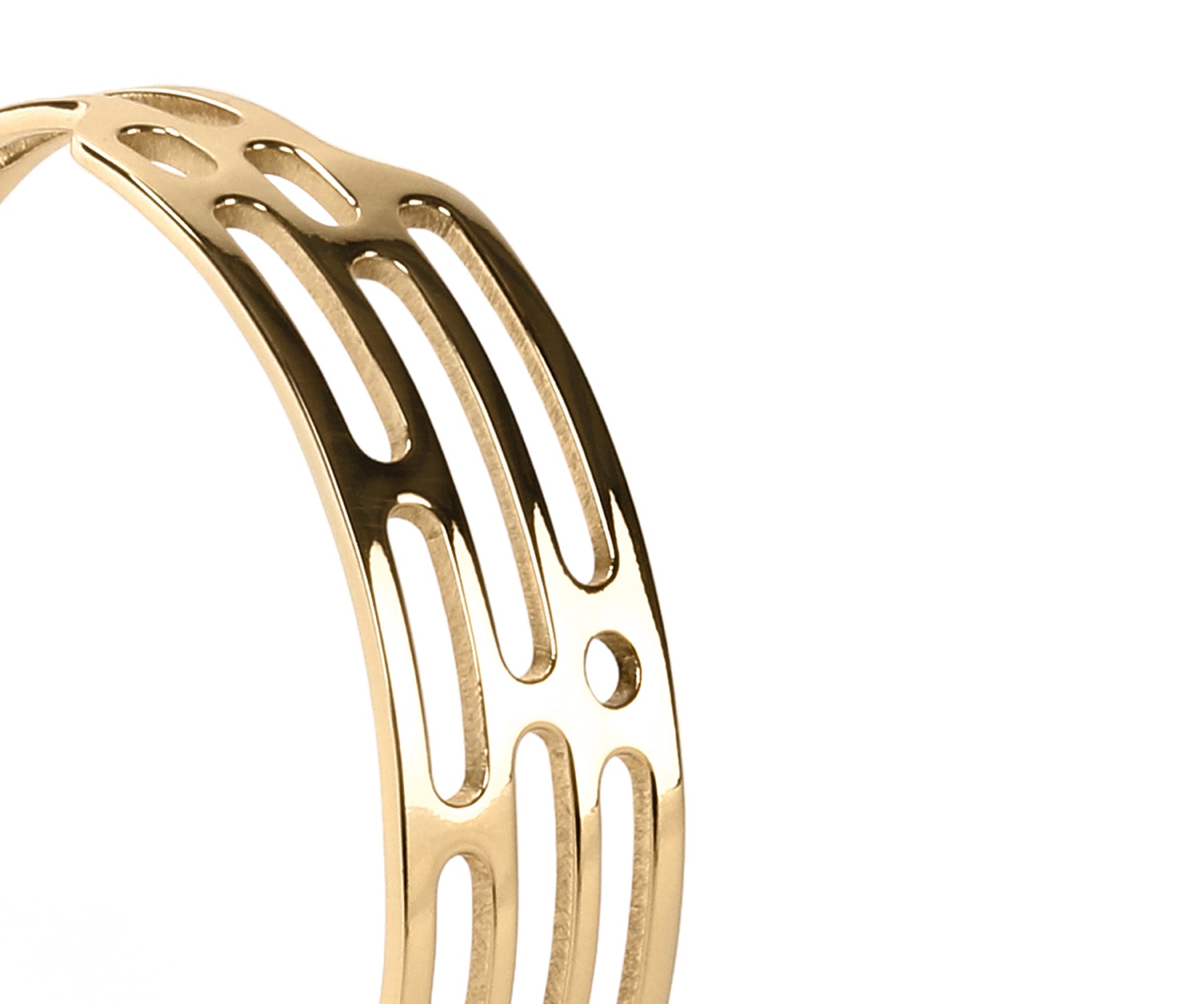 Mito Meld Wrist Cuff Polished Brass