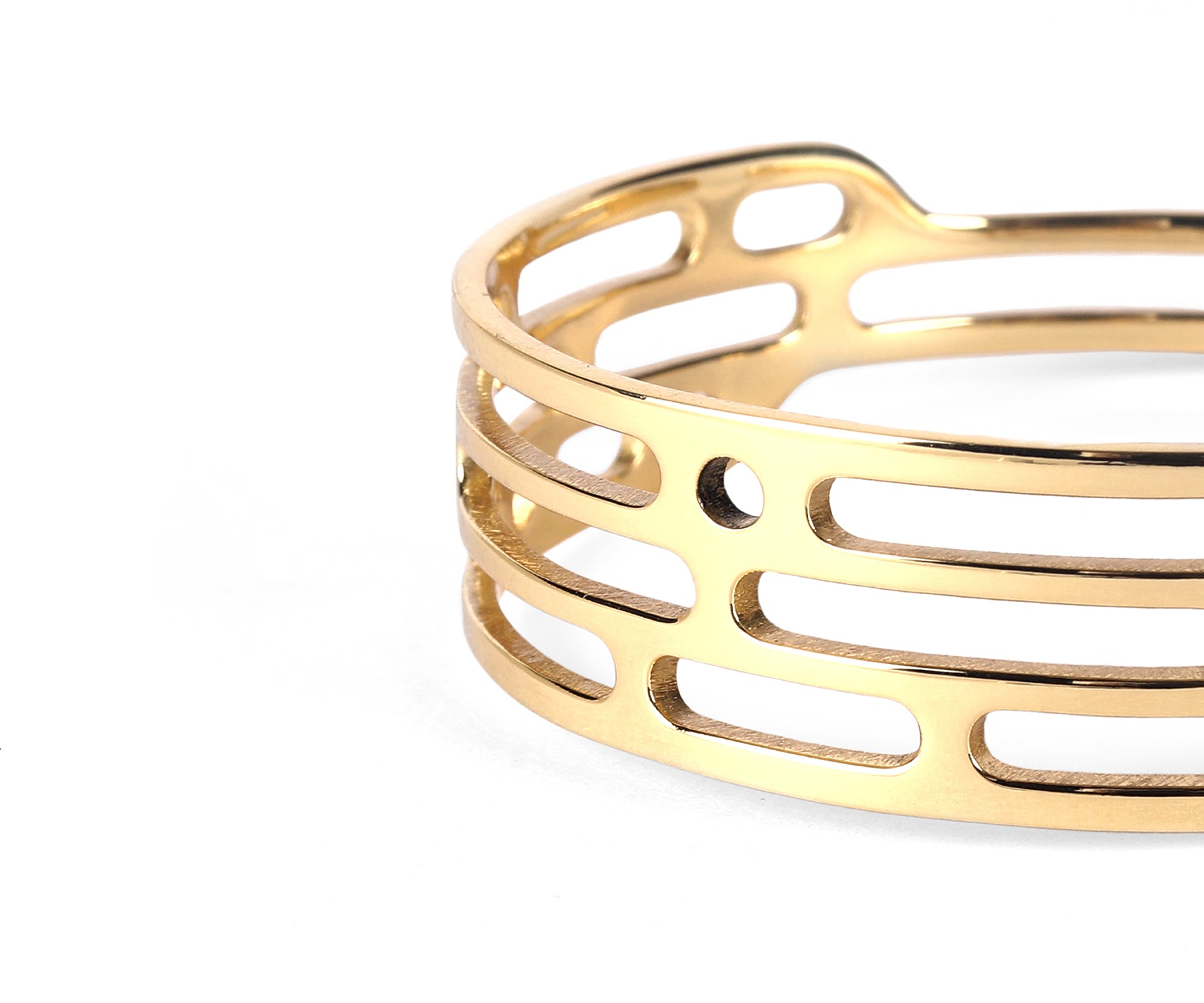 Mito Meld Wrist Cuff Polished Brass