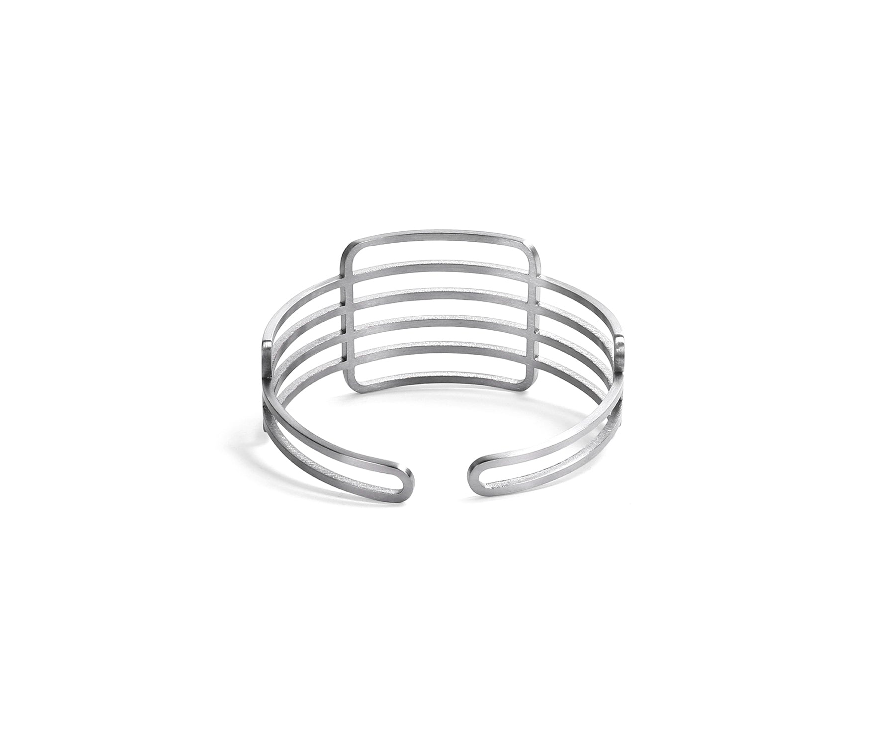 Era Grid Wrist Cuff Matte Steel