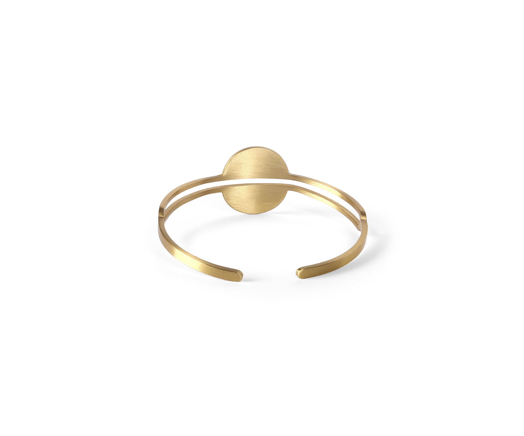 Carta Slice Wrist Cuff Matte Brass