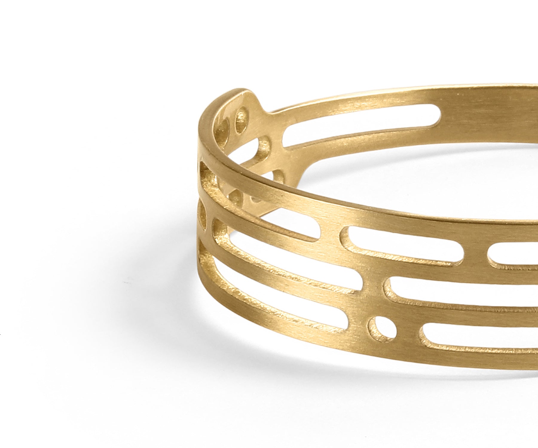 Mito Meld Wrist Cuff Matte Brass