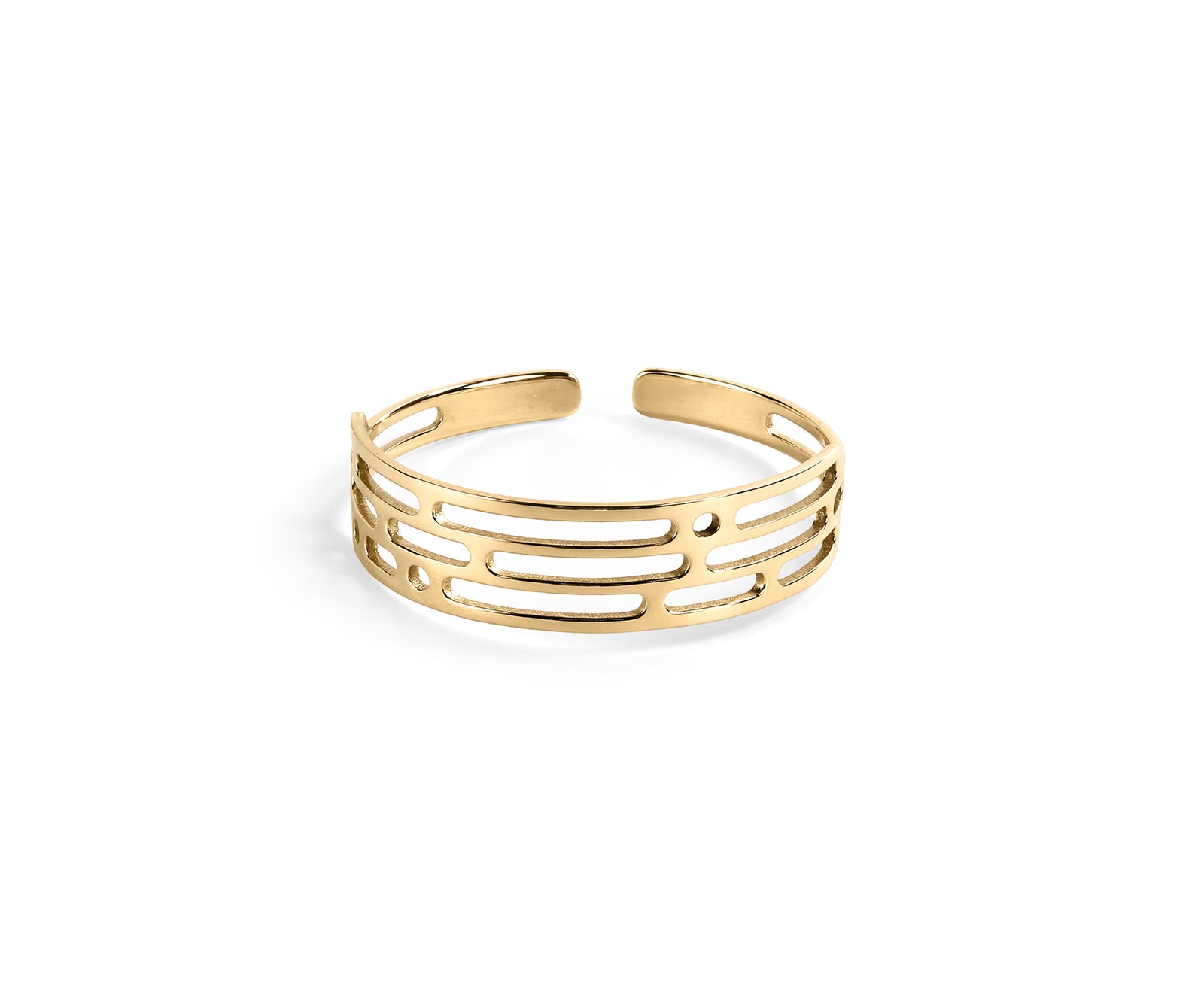 Mito Meld Wrist Cuff Polished Brass