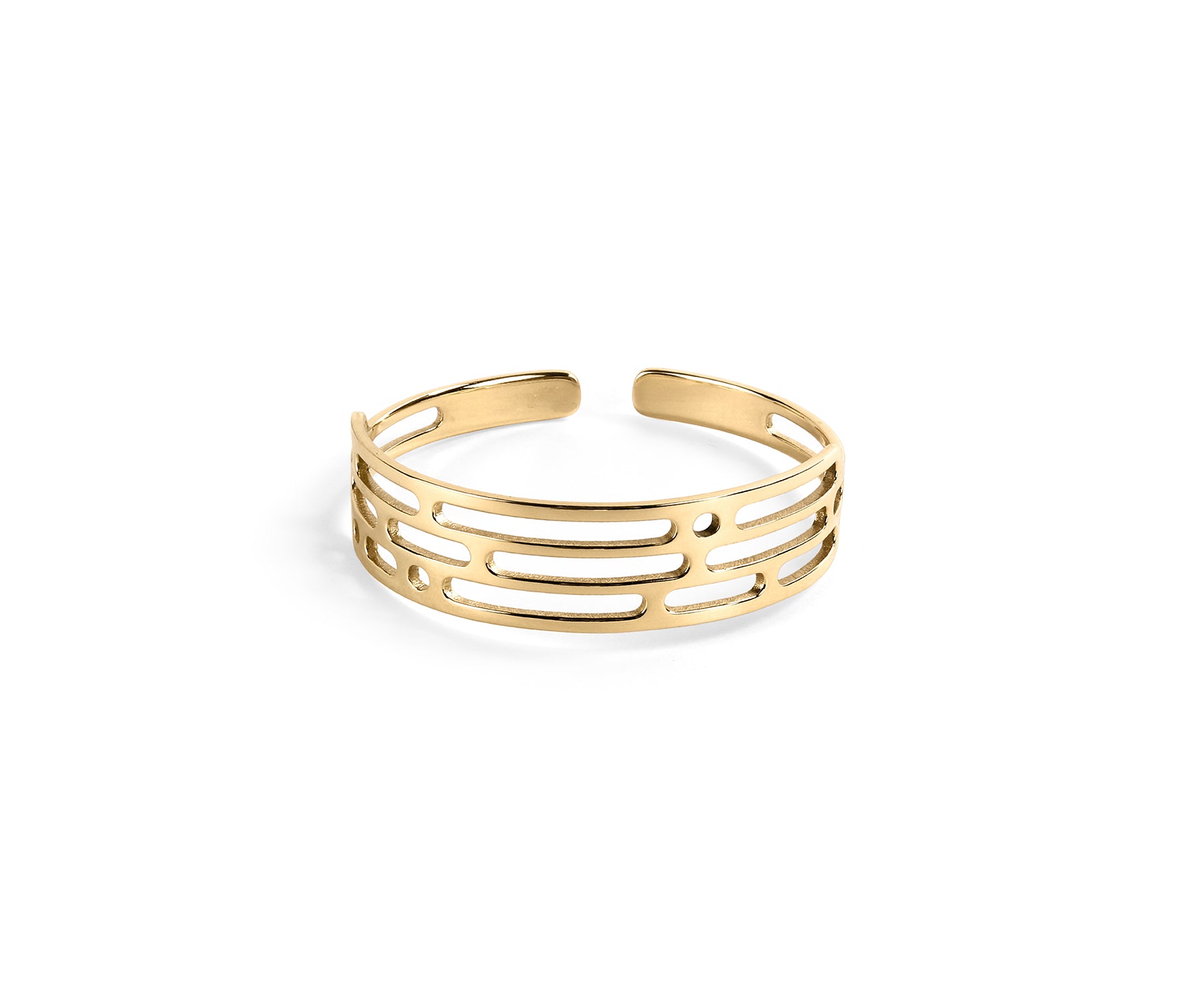 Mito Meld Wrist Cuff Polished Brass