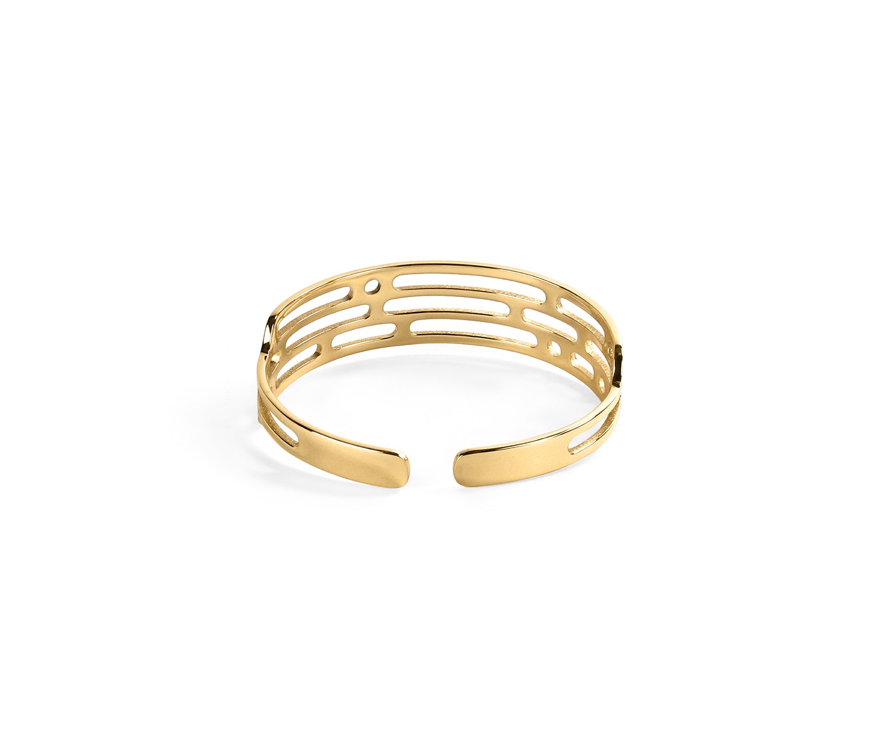 Mito Meld Wrist Cuff Polished Brass