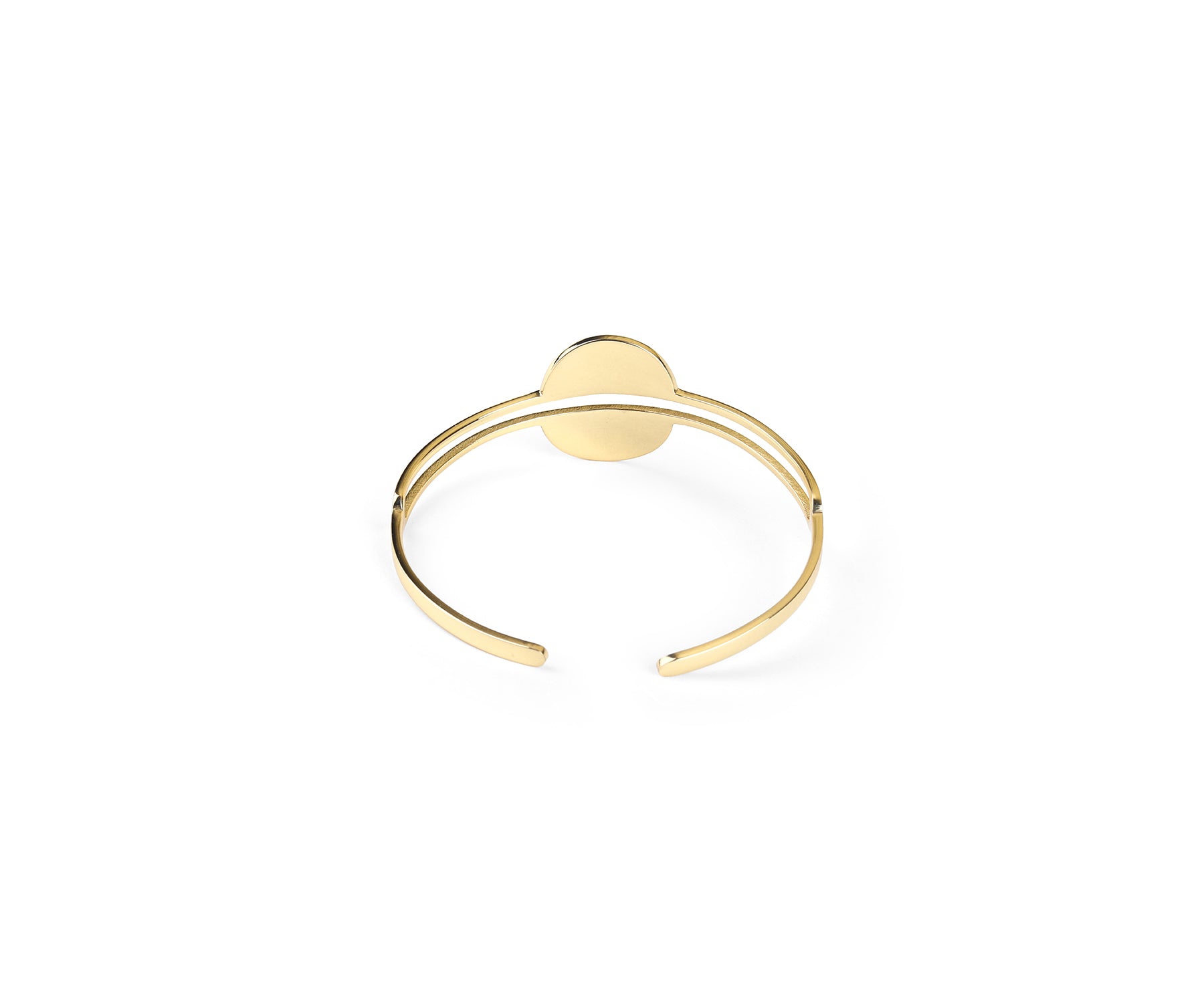 Carta Slice Wrist Cuff Polished Brass