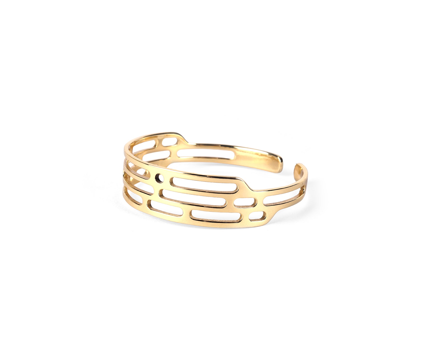 Mito Meld Wrist Cuff Polished Brass