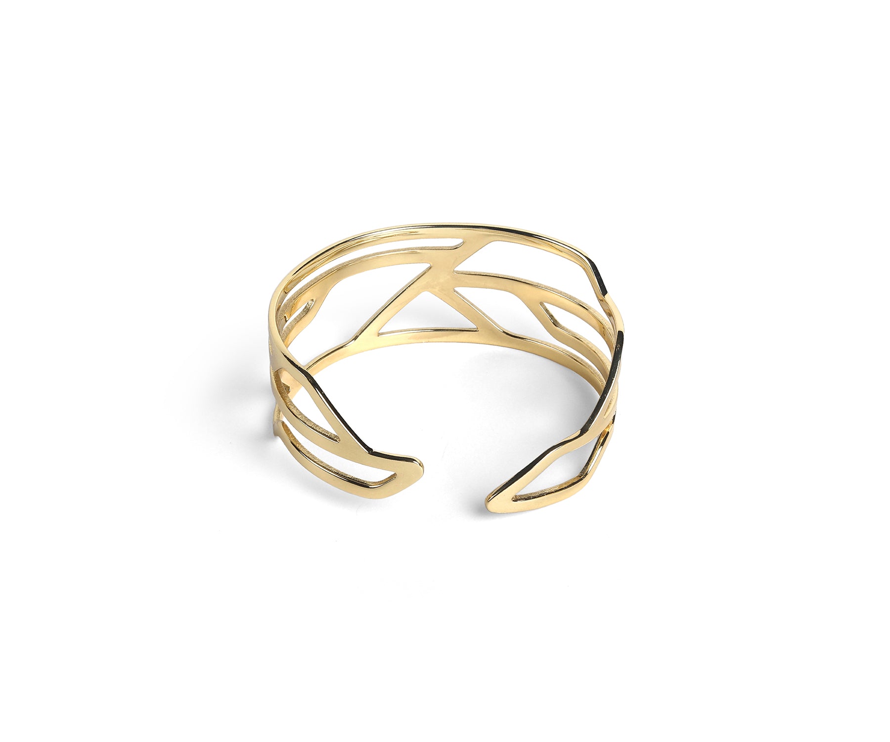 Era Manifold Wrist Cuff Polished Brass