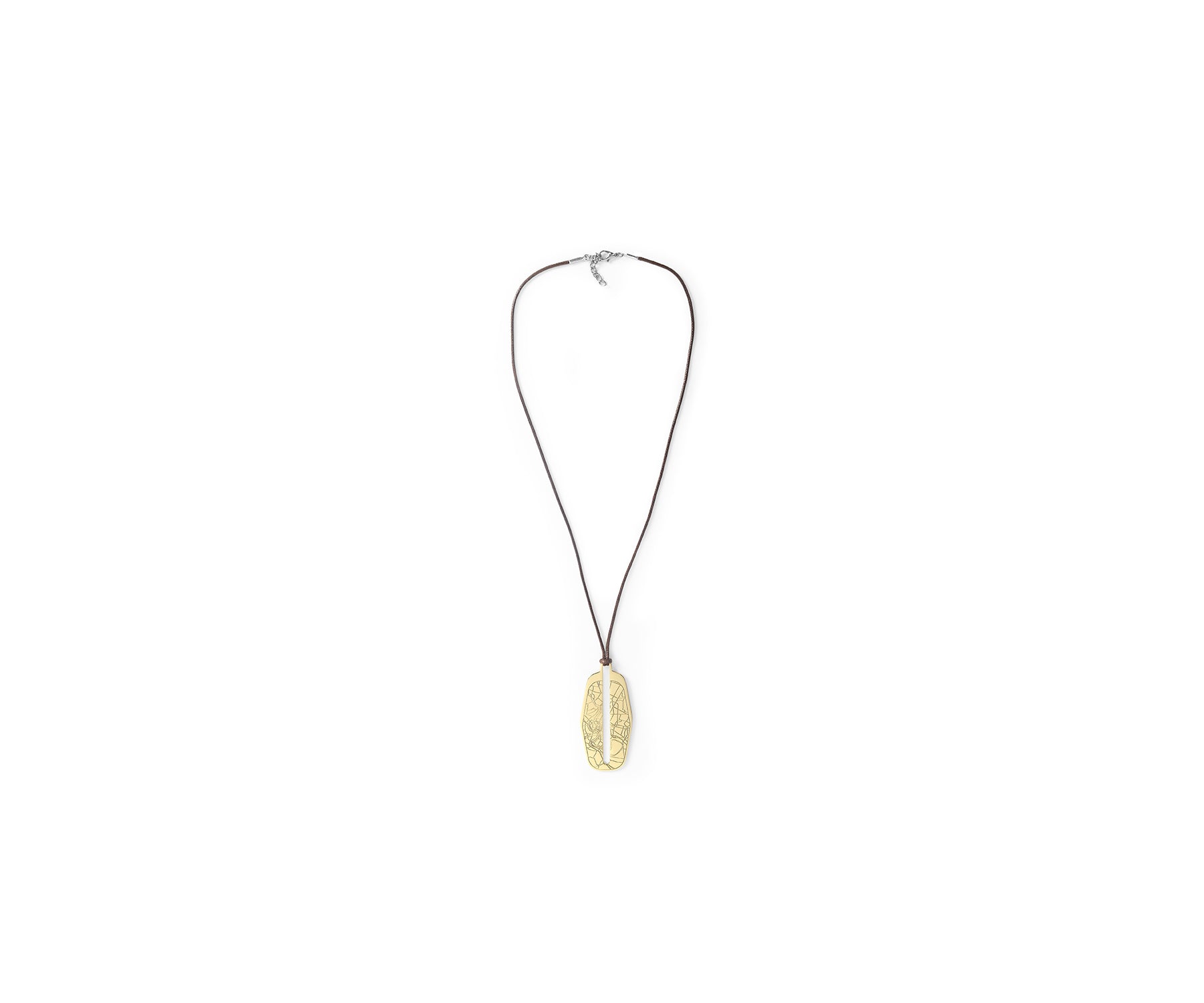 Carta Rhombus Pendant Polished Brass