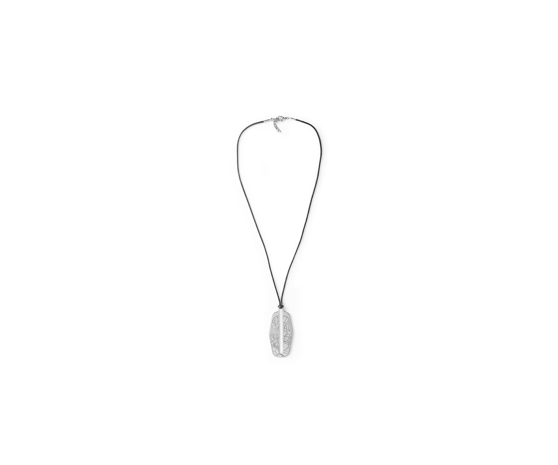 Carta Rhombus Pendant Polished Steel