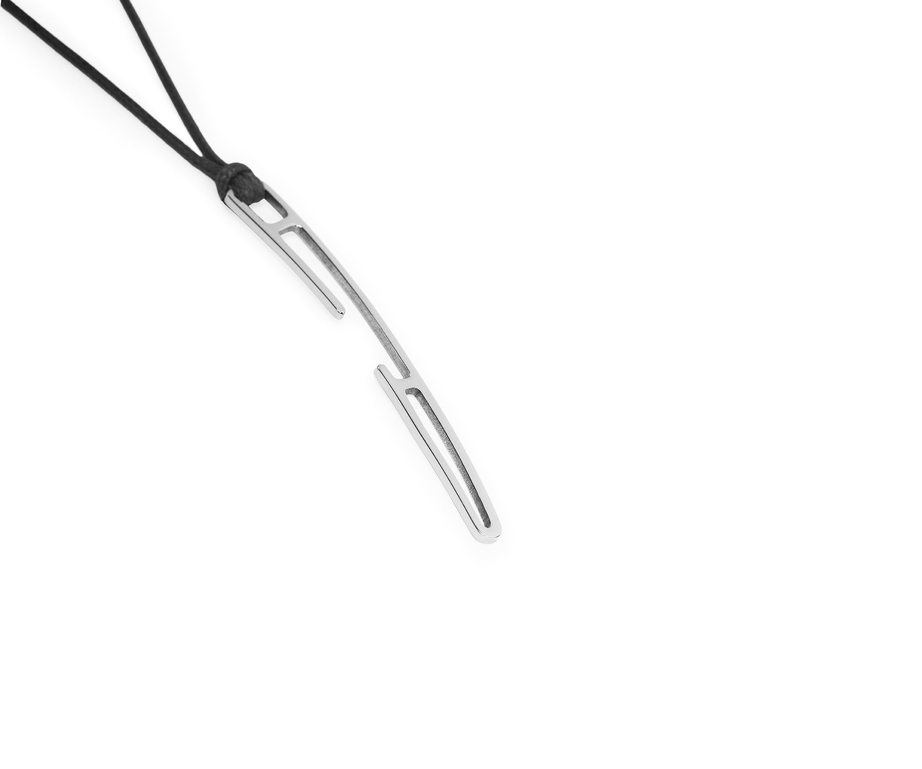 Prey Curve Pendant Polished Steel