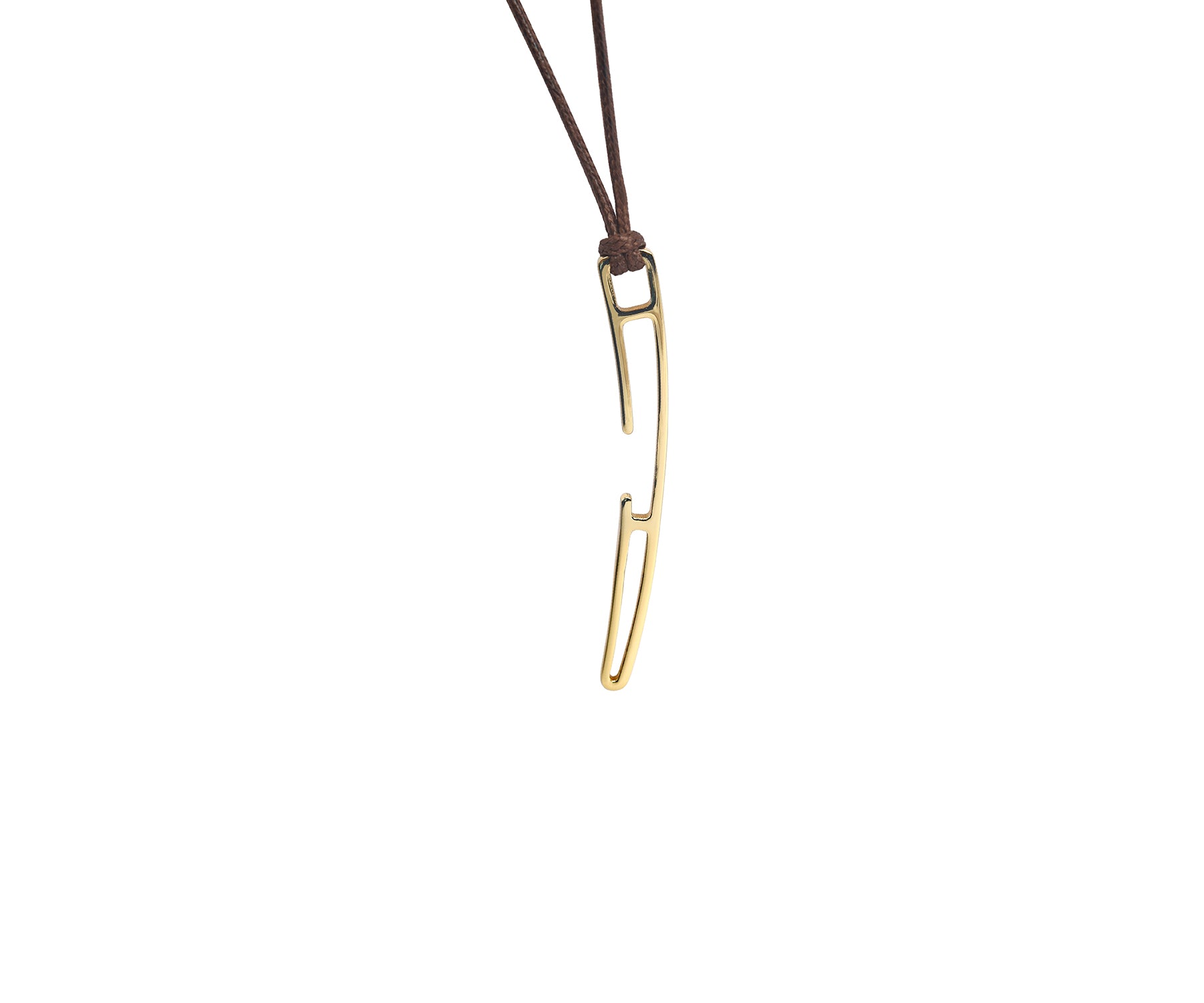 Prey Curve Pendant Polished Brass