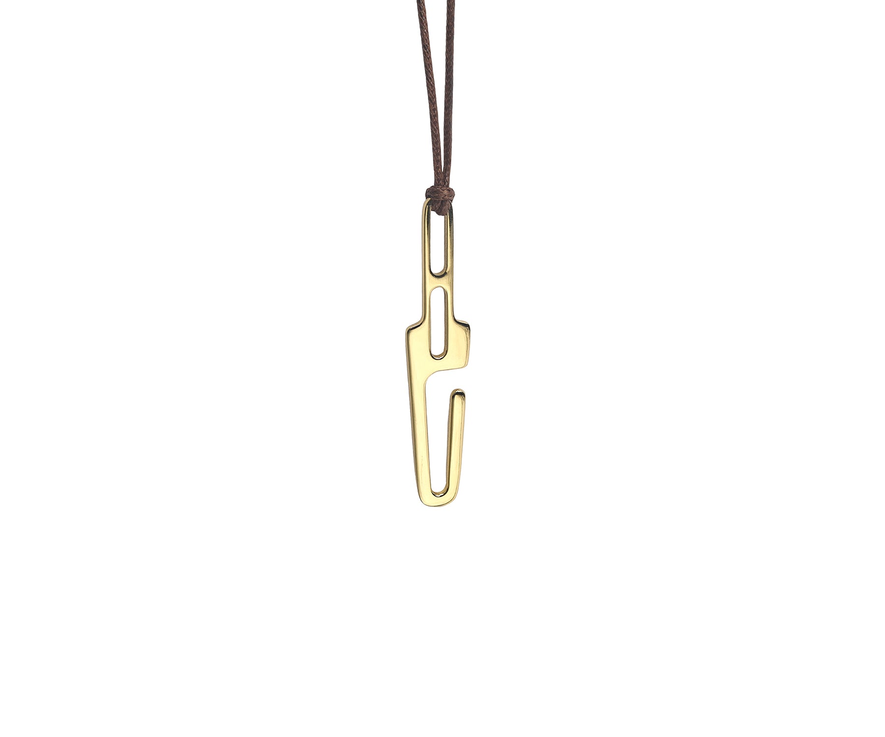 Prey Hook Pendant Polished Brass