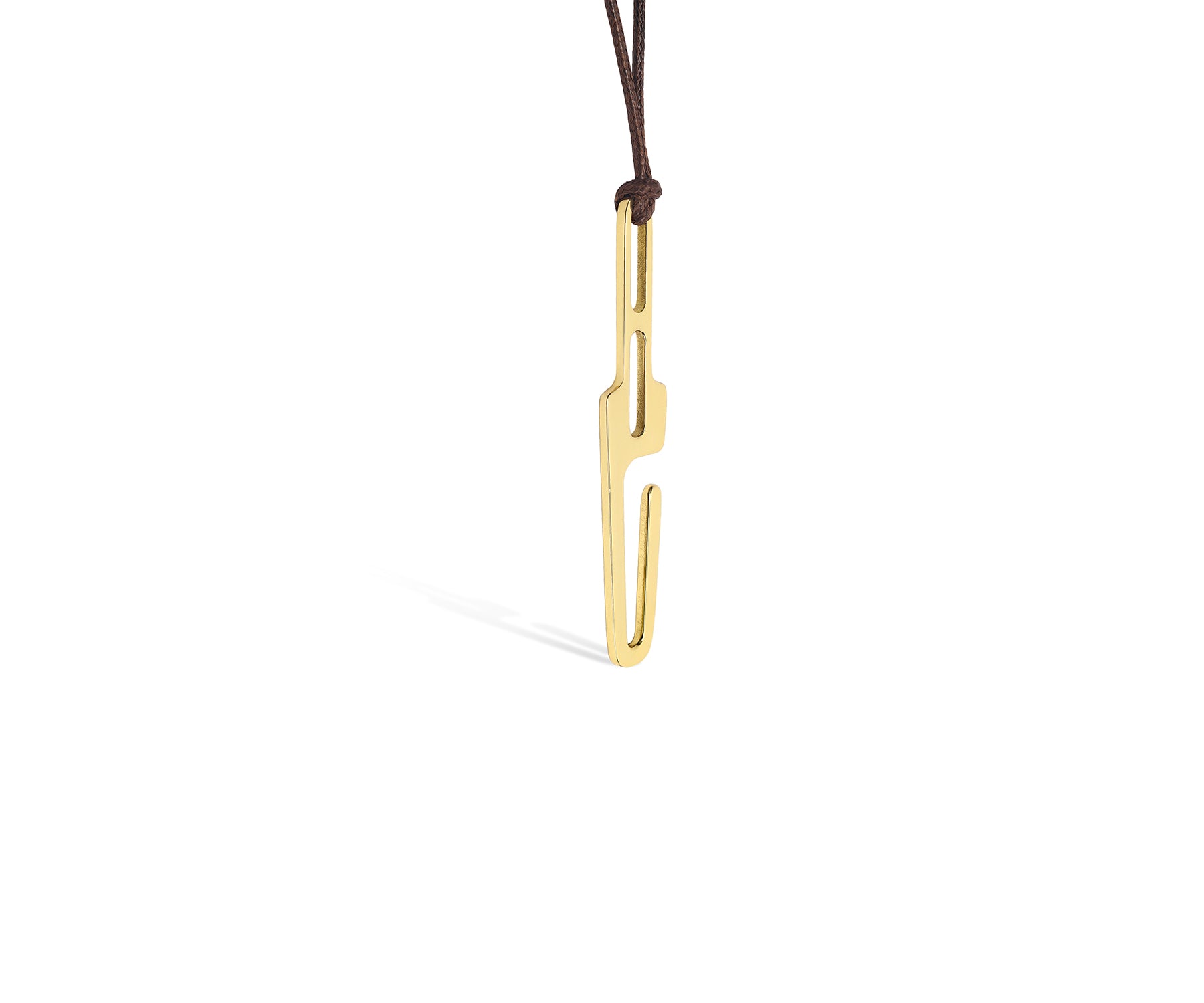 Prey Hook Pendant Polished Brass