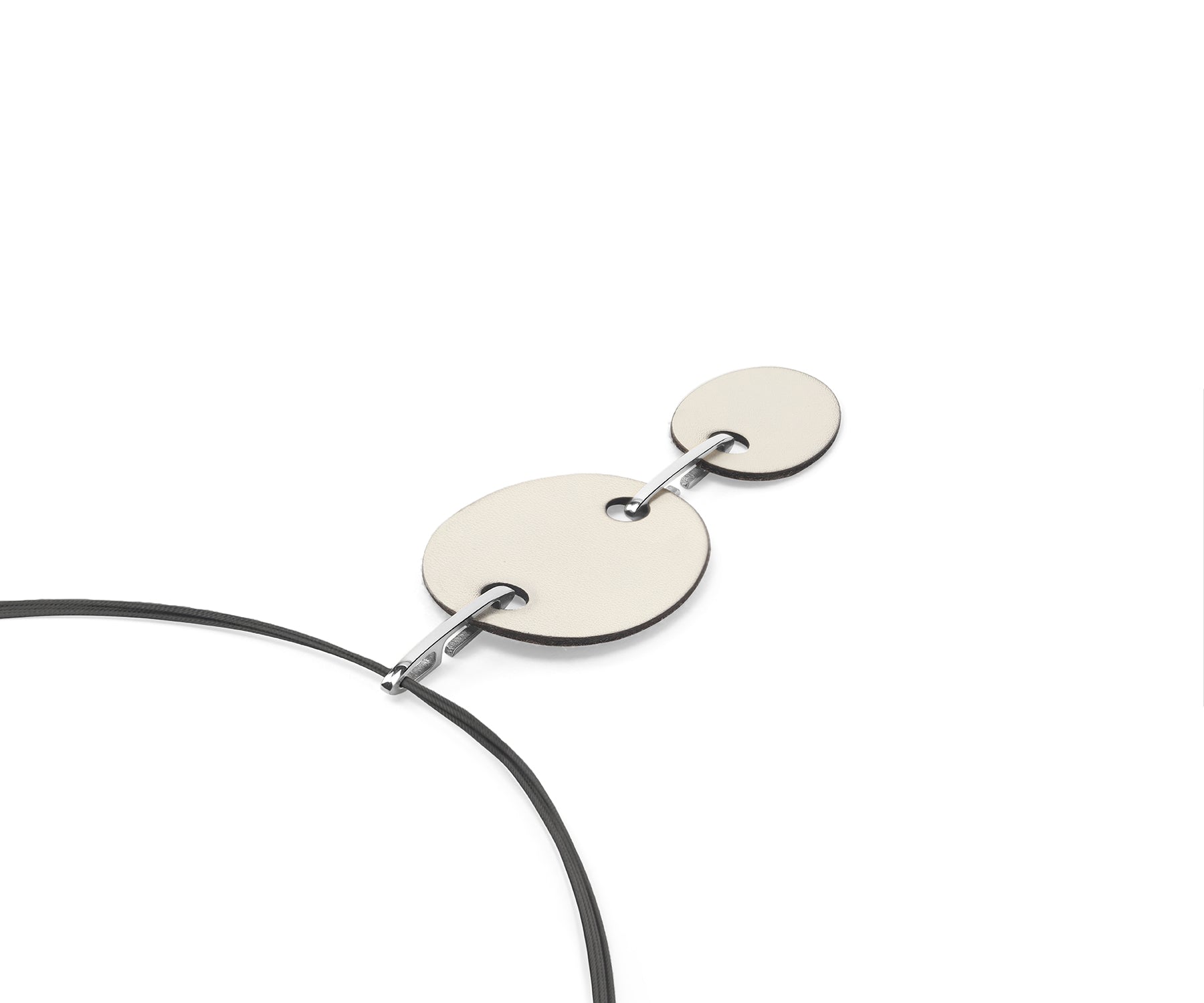 Filia Double Pendant Polished Steel