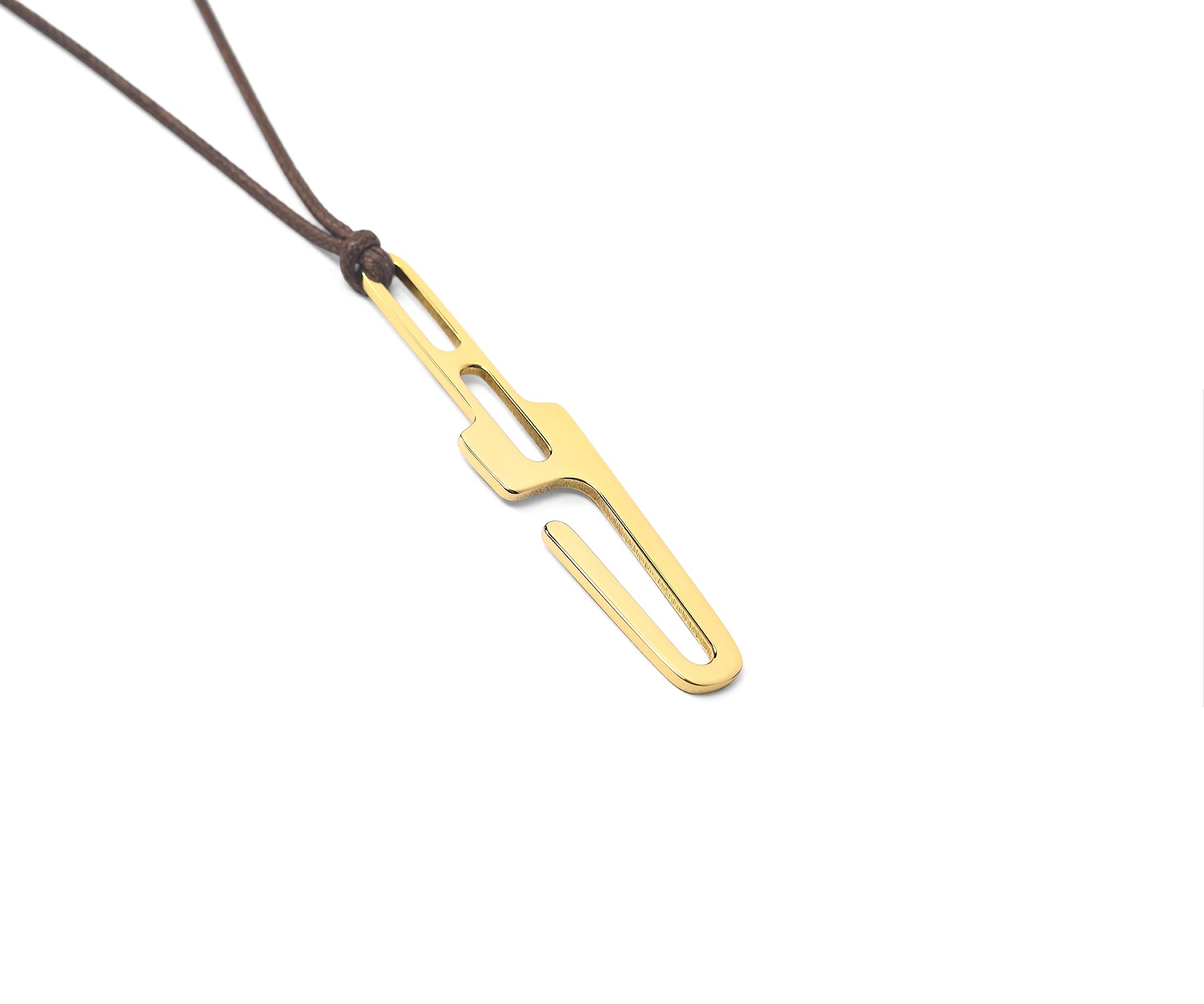 Prey Hook Pendant Polished Brass