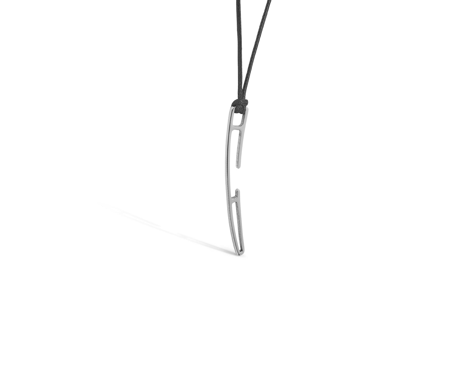 Prey Curve Pendant Polished Steel