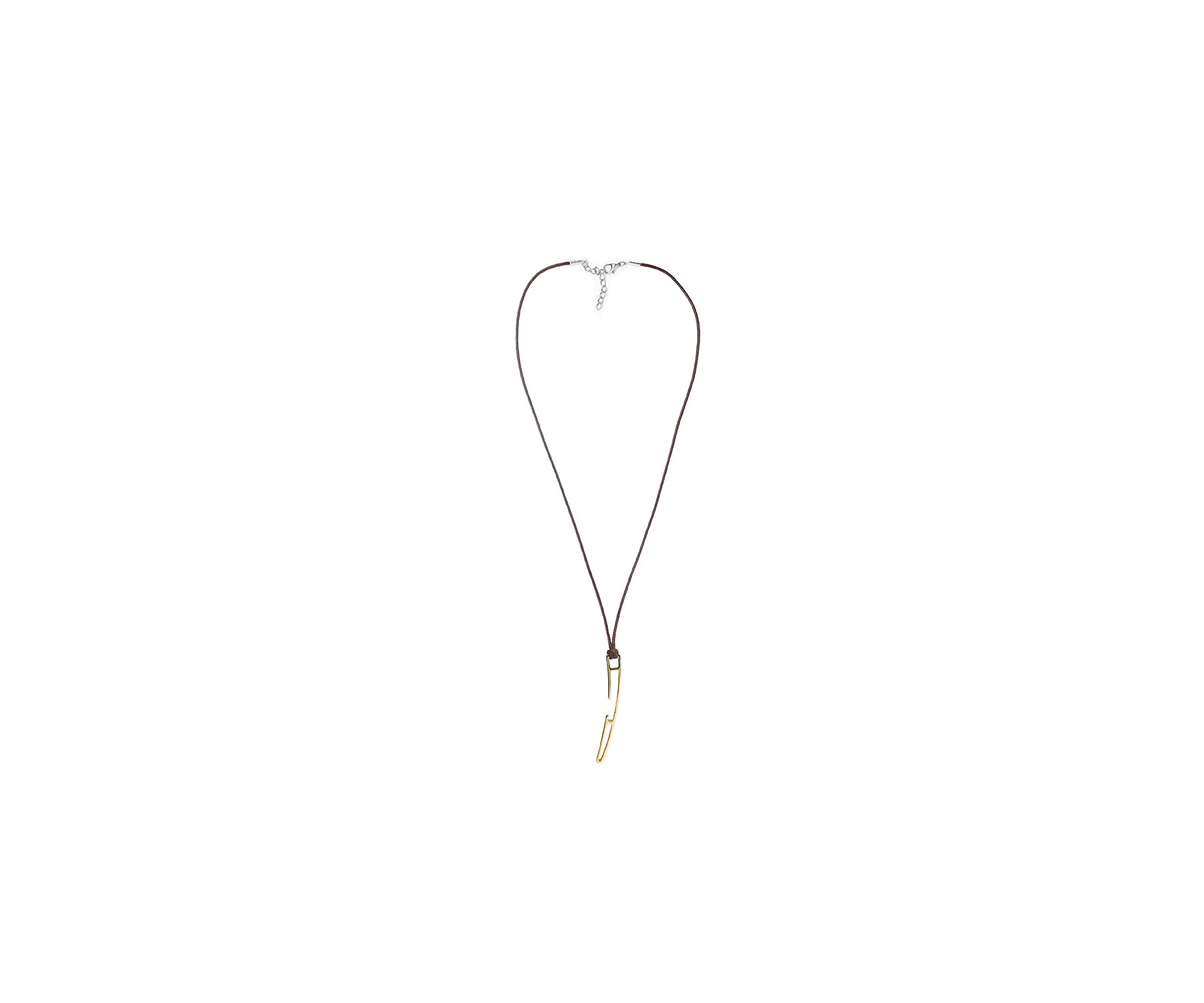 Prey Curve Pendant Polished Brass