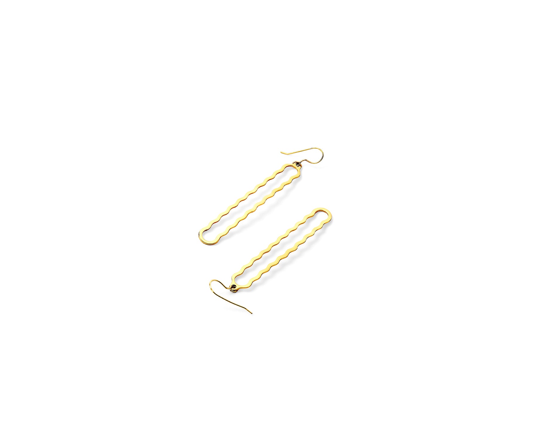 Telo Outline Eartops Polished Brass