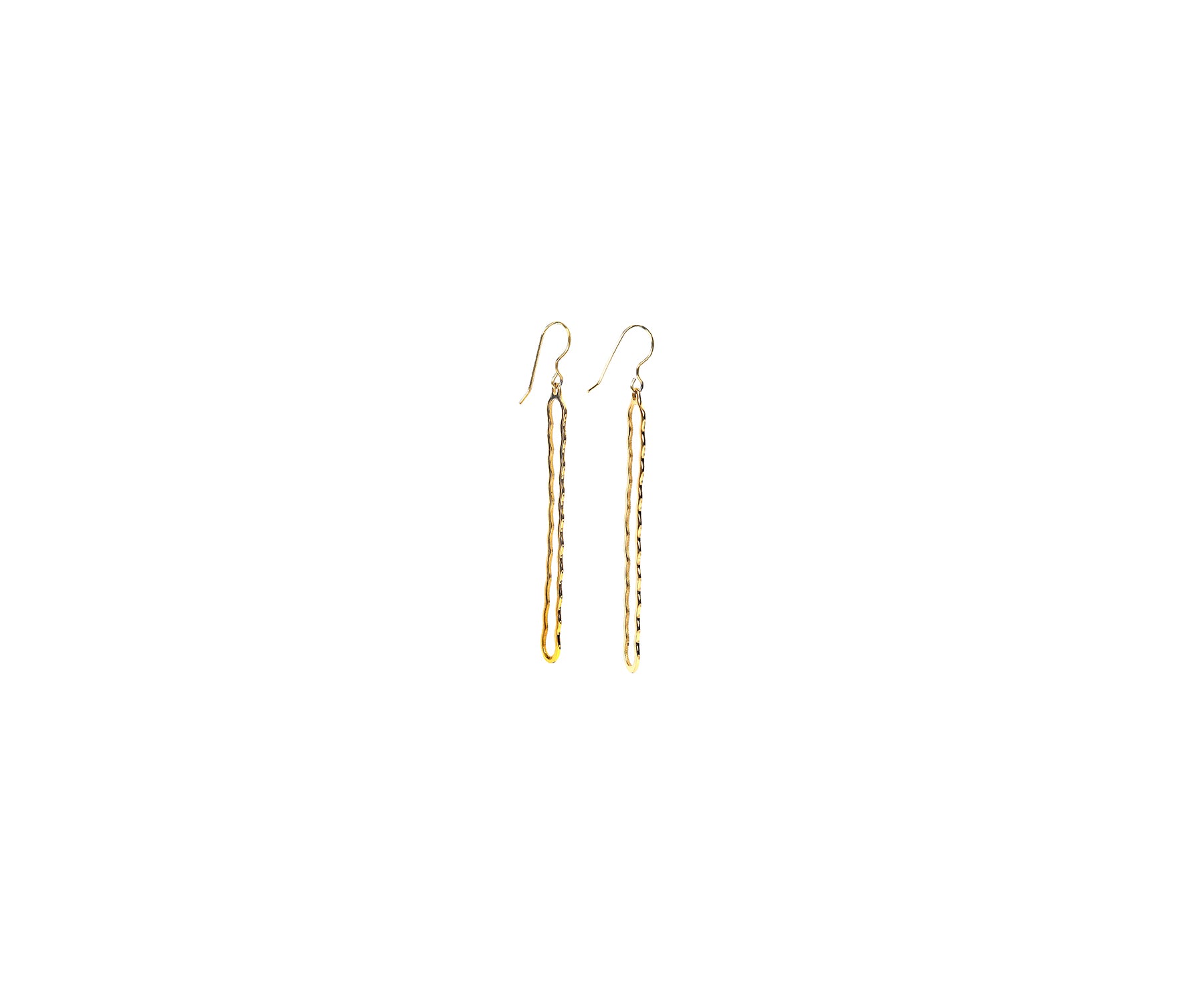 Telo Outline Eartops Polished Brass