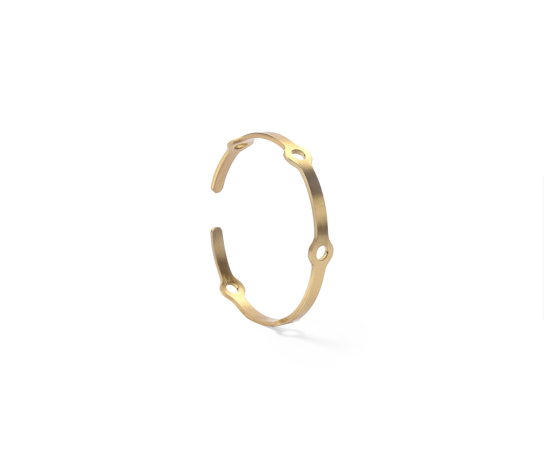 Era Node Wrist Cuff Matte Brass