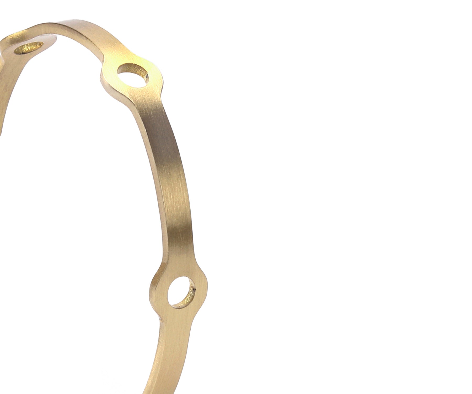 Era Node Wrist Cuff Matte Brass