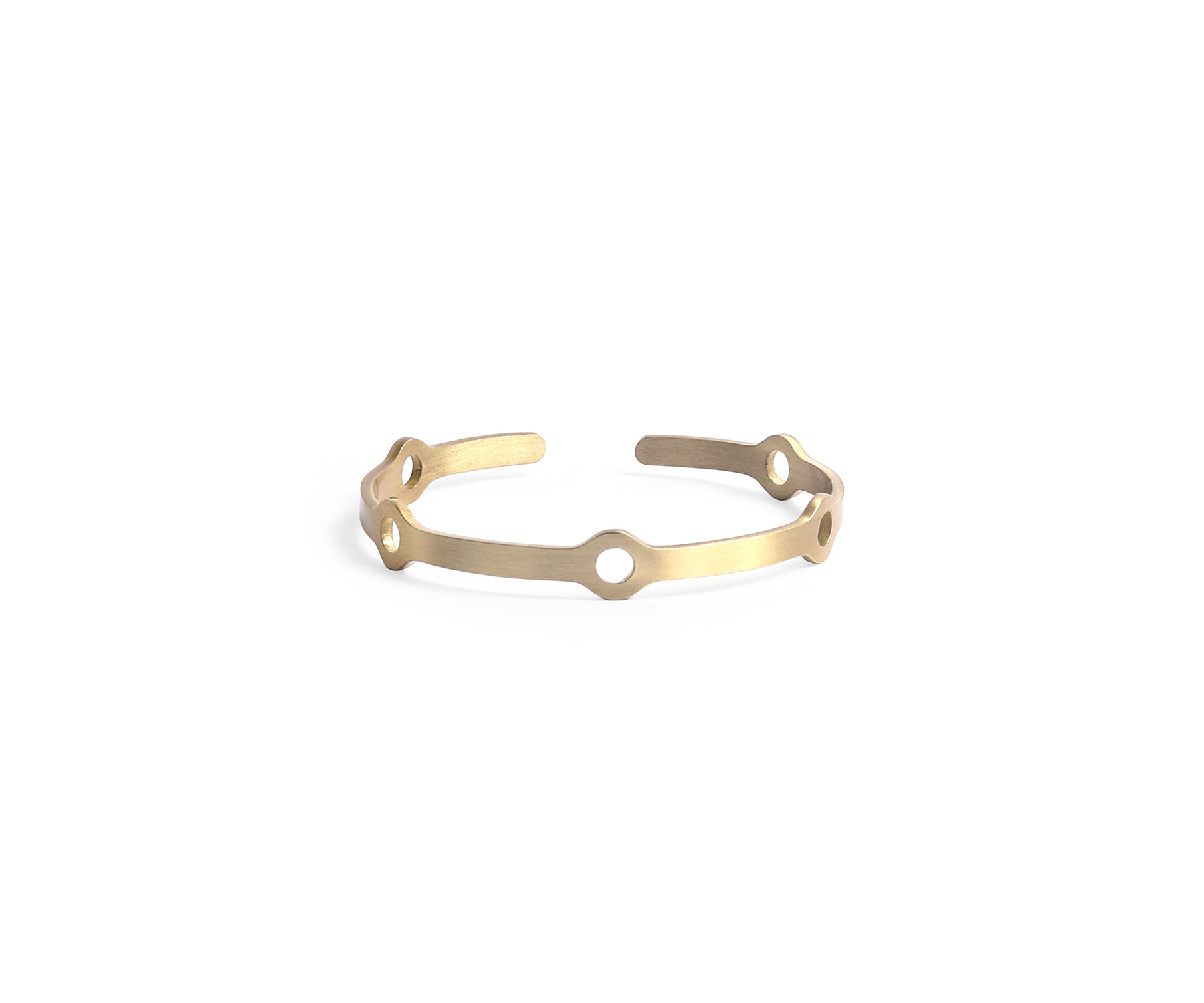 Era Node Wrist Cuff Matte Brass