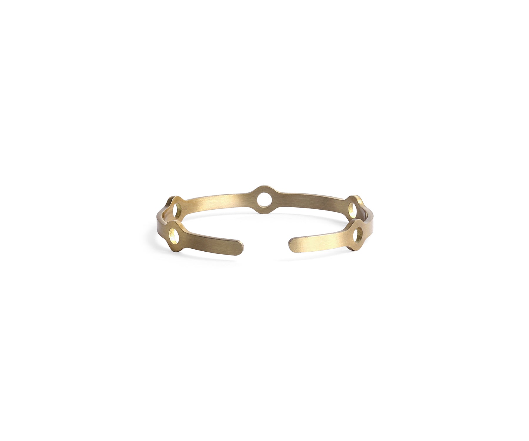 Era Node Wrist Cuff Matte Brass