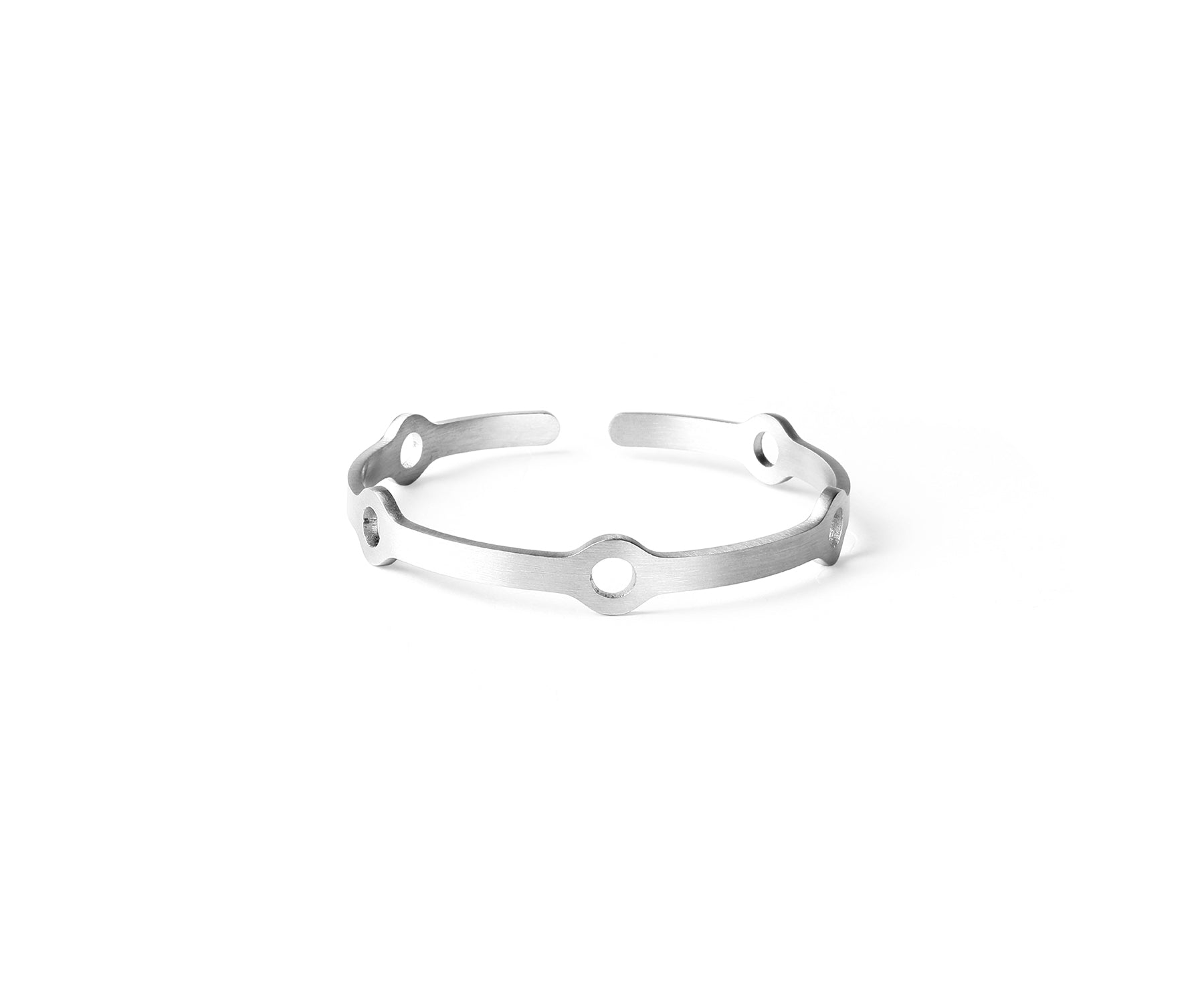 Era Node Wrist Cuff  Matte Steel