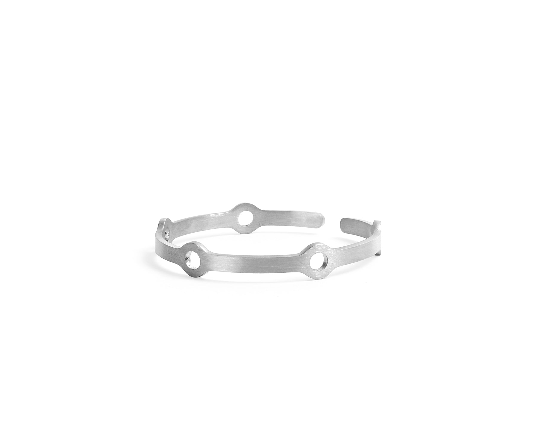 Era Node Wrist Cuff  Matte Steel