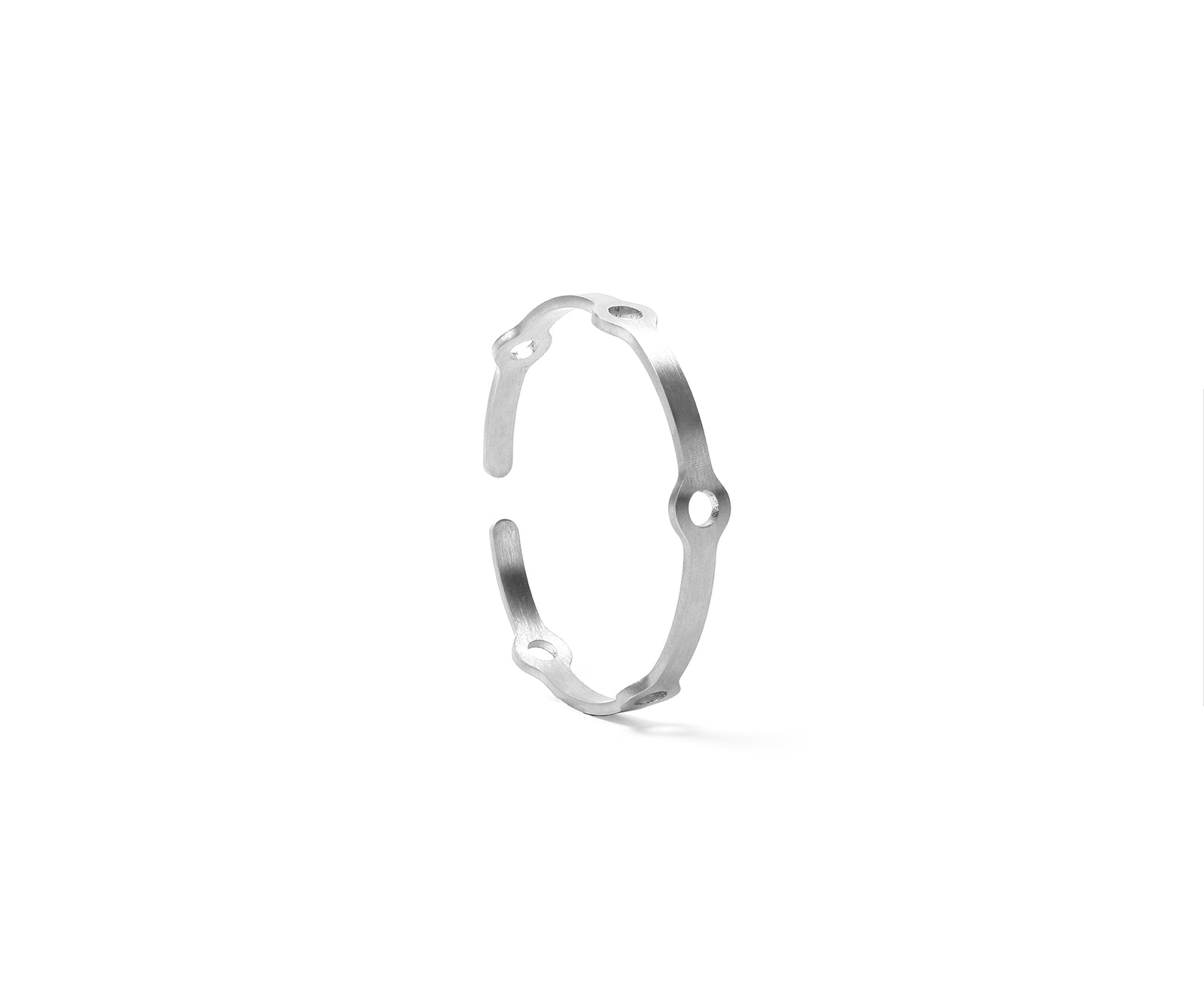 Era Node Wrist Cuff  Matte Steel