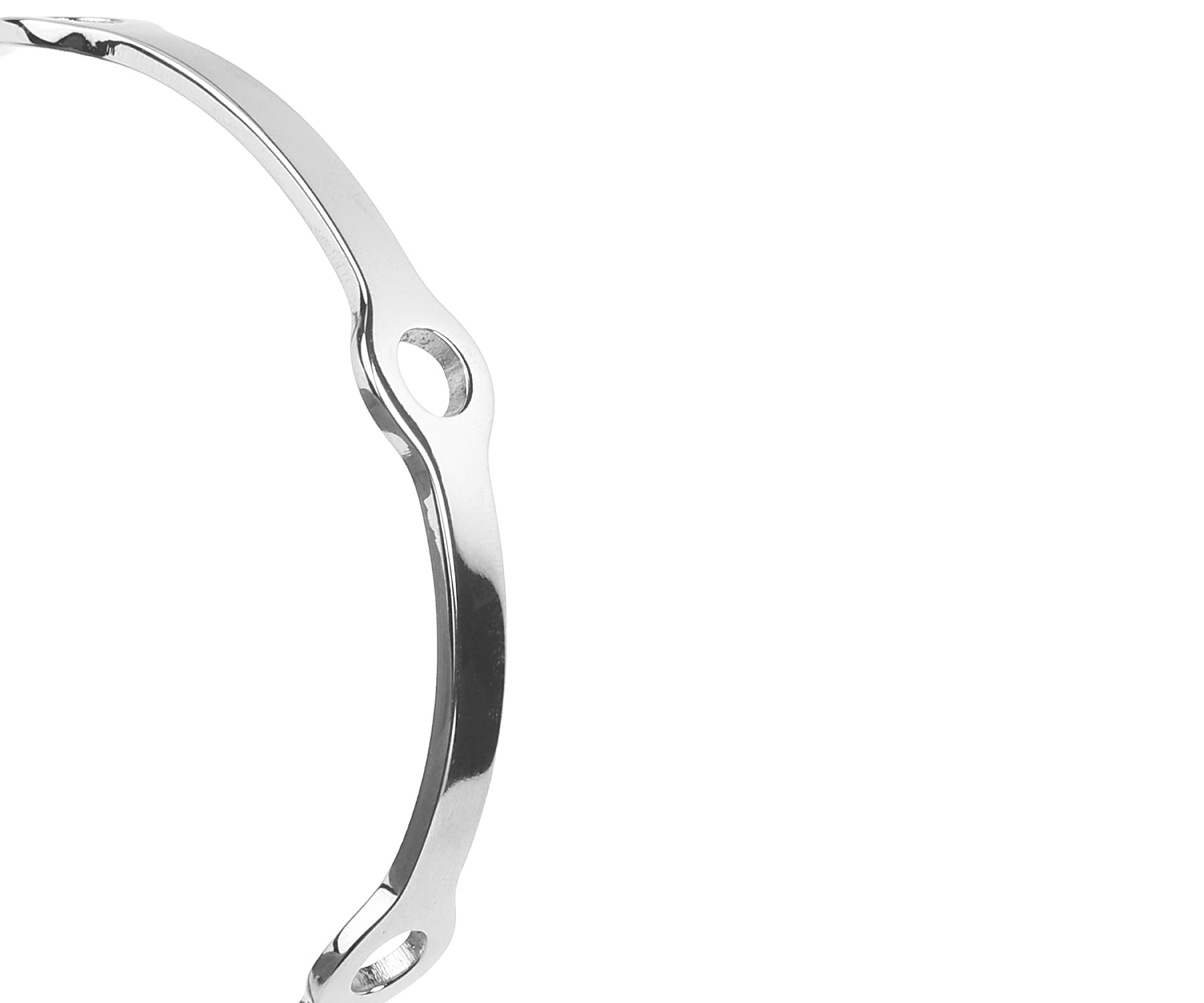 Era Node Wrist Cuff  Polished Steel