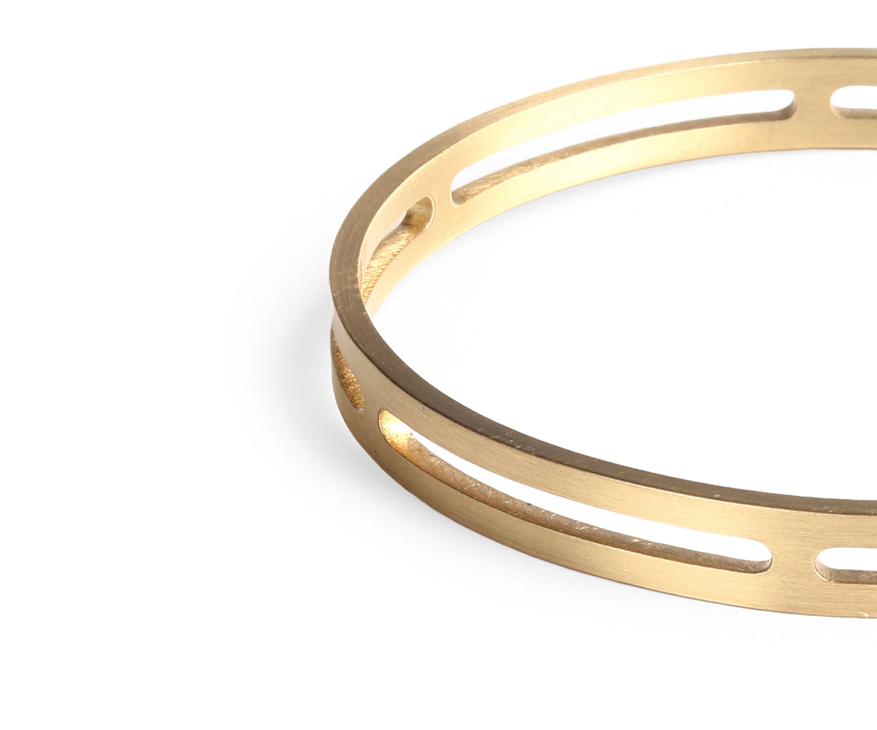 Era Section Wrist Cuff Matte Brass