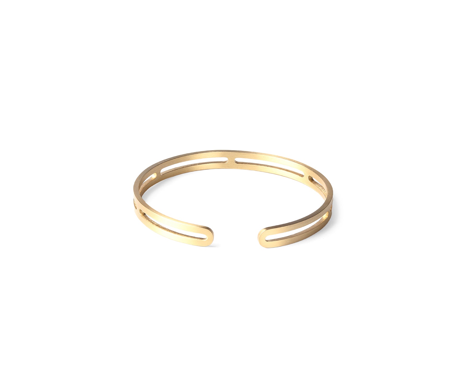 Era Section Wrist Cuff Matte Brass