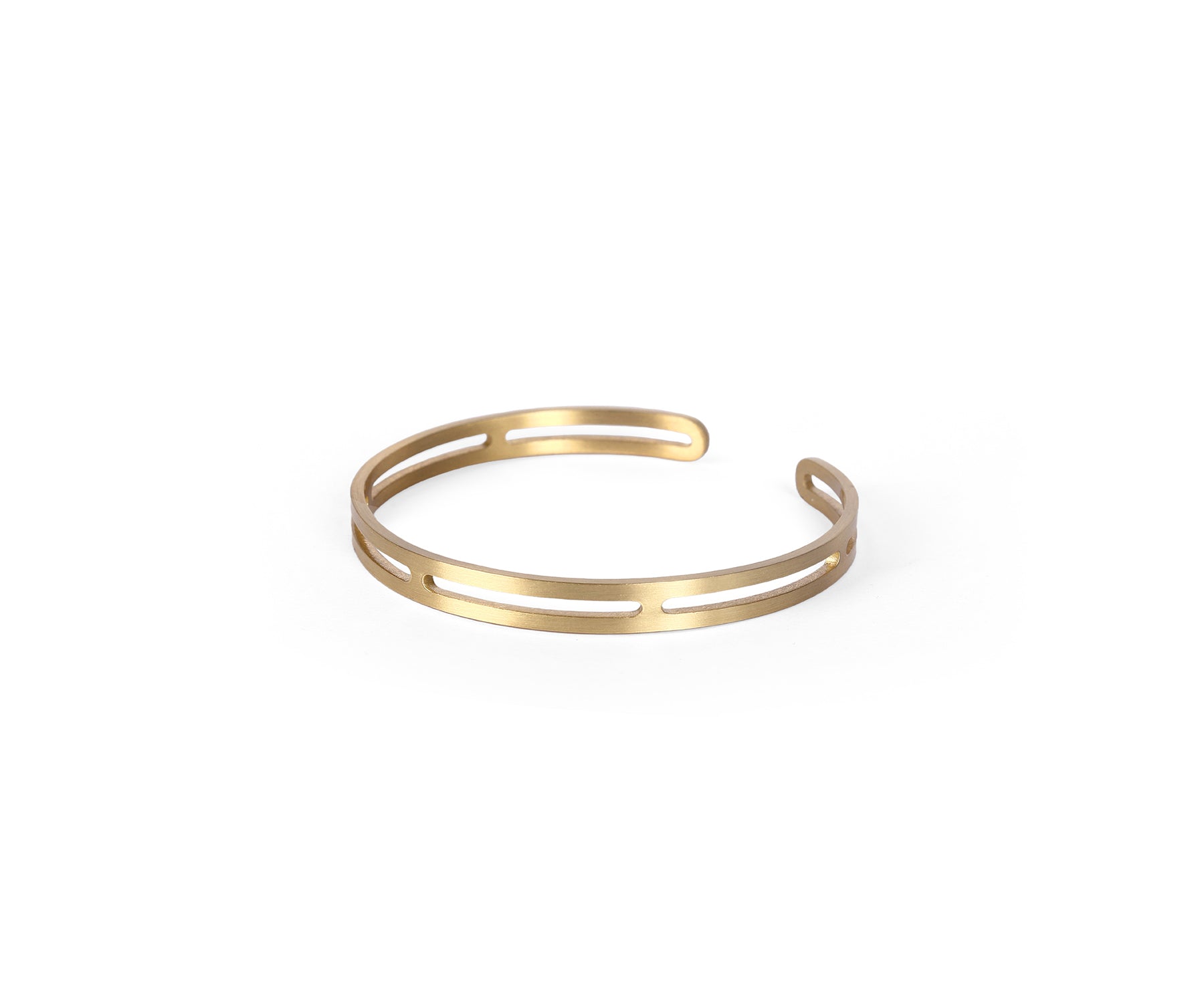 Era Section Wrist Cuff Matte Brass