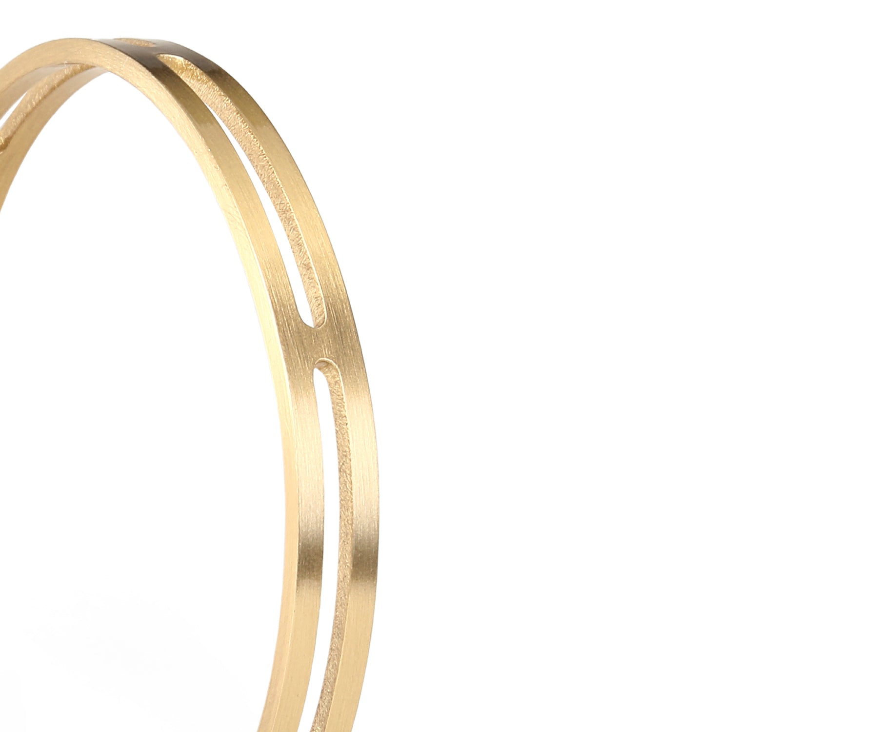 Era Section Wrist Cuff Matte Brass