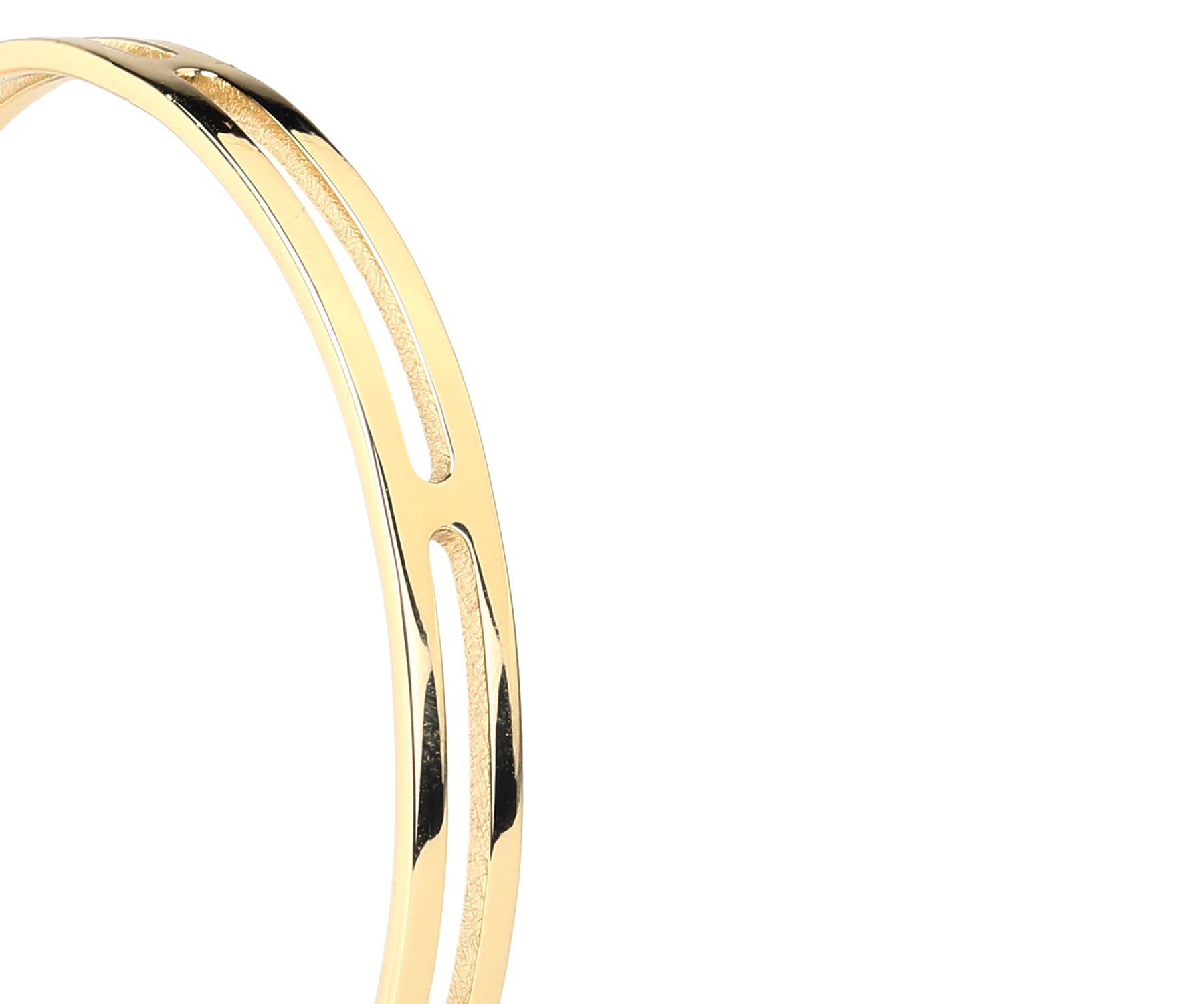 Era Section Wrist Cuff Polished Brass