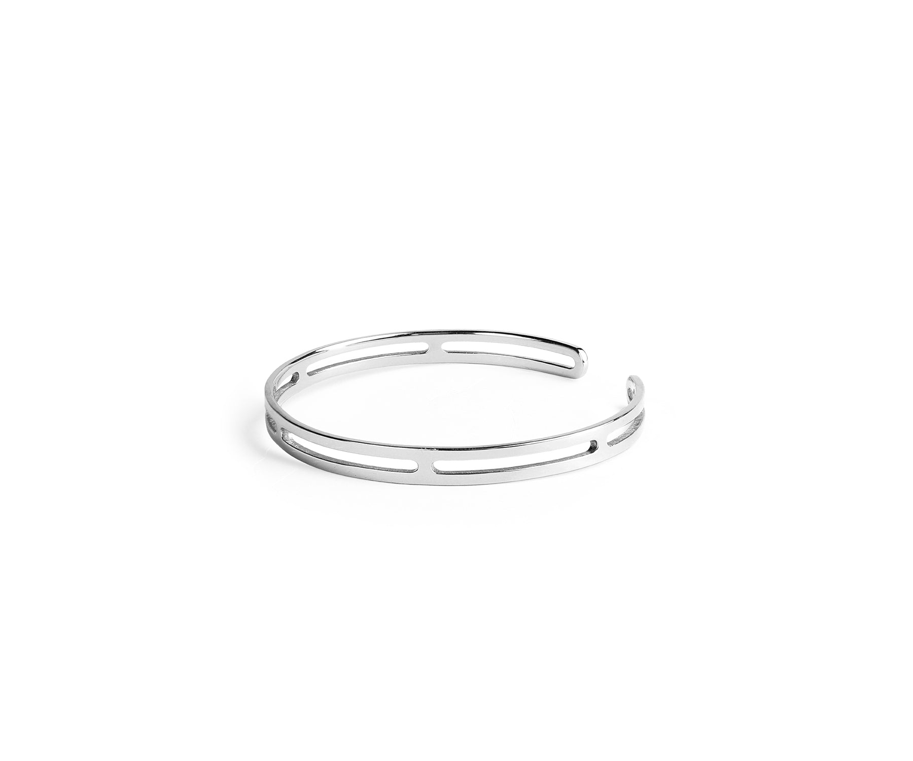 Era Section Wrist Cuff  Polished Steel