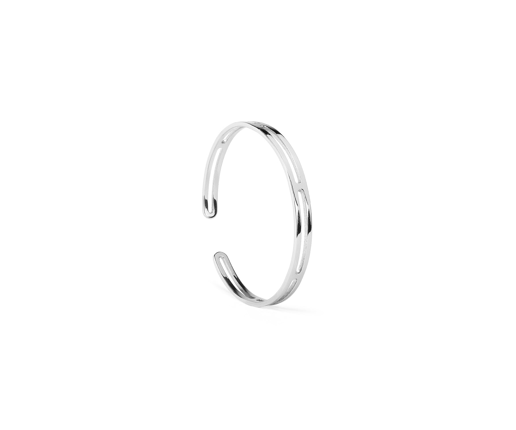 Era Section Wrist Cuff  Polished Steel