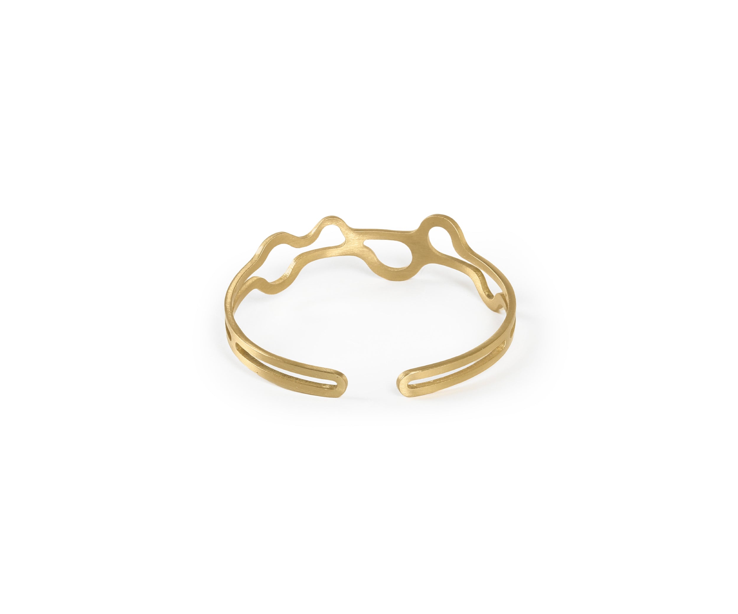 Mito Organic Wrist Cuff  Matte Brass