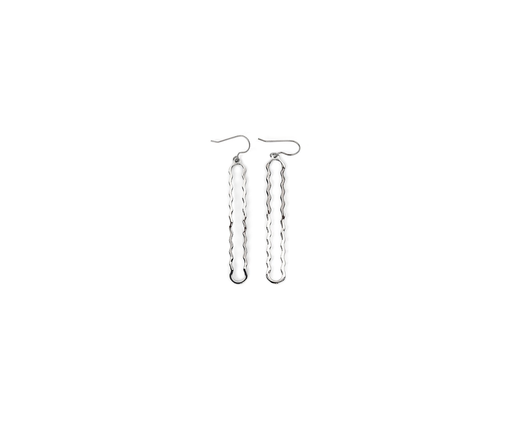 Telo Outline Eartops Polished Steel